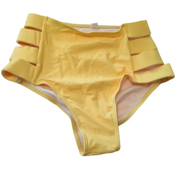 Sporlike 2 pc Bikini Set Padded Women Size S Colorful Yellow Tropical - Picture 6 of 11